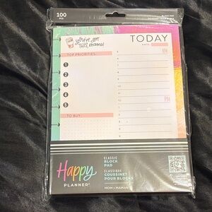 Happy Planner Mom Block Pad - 100 Sheets